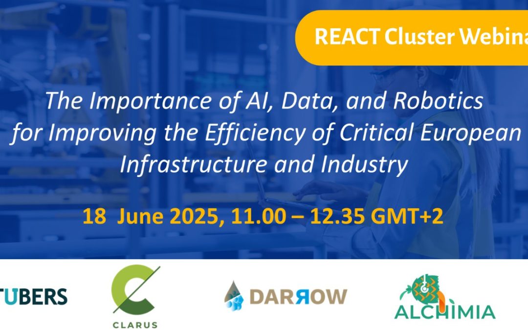 The importance of AI, Data, and Robotics for improving the efficiency of critical European infrastructure and industry